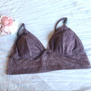 NWOT Victoria Secret Purple Lace Bralette